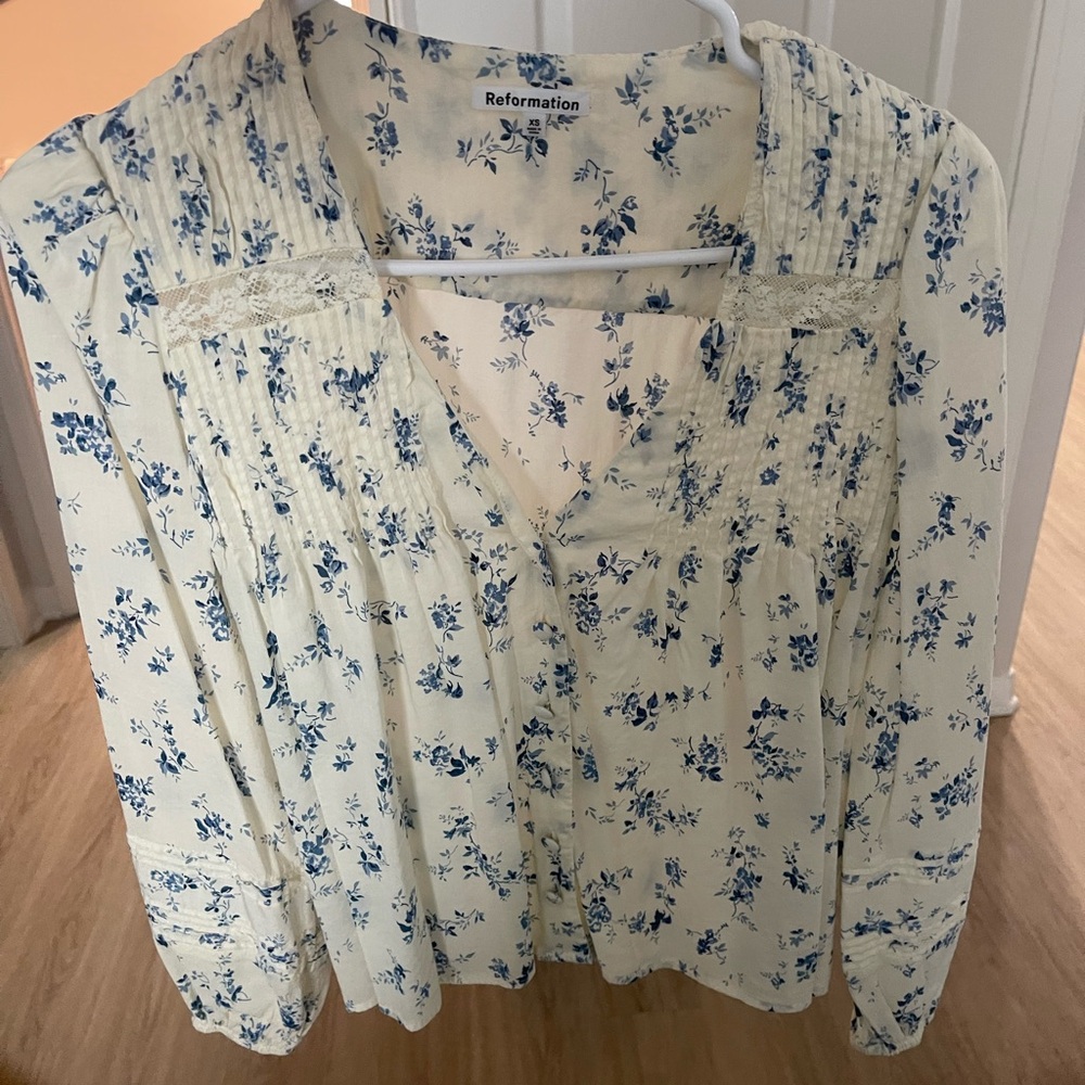 Reformation Linen Top